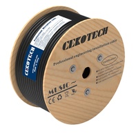 Câble Microphone PVC Ultra-Flexible CEKOTECH 5,8 mm, Lot en Vrac, Connecteur XLR 2x0,22 mm² pour Système Audio Micro et Haut-Parleur de Diffusion