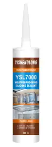YSL-7000 sigillante siliconico neutro impermeabile a polimerizzazione rapida per uso generale 100% sigillante siliconico per specchio privo di inquinamento
