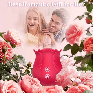 Rose Tongue Vibrator for Women Wholesale <strong>Custom</strong> Logo Clitoralis Stimulator Sucking <strong>Adult</strong> <strong>Toys</strong> 10-Mode Vibration 100% Waterproof - Product Image 2