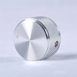 Amplificateur audio à tubes <span class=keywords><strong>HIFI</strong></span>, argenté, entièrement en aluminium, bouton de volume 30x17mm avec point triangulaire et vis de réglage - Product Image 2