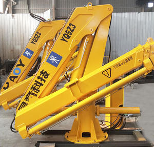 5t nudillo telescópico boom gruas China grúa manipulador con cabrestante hidráulico para elevador de barcos de pesca - Product Image 5