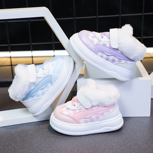 Nouvelles chaussures d'hiver pour enfants en gros, bottes à la cheville tendance pour bébés et tout-petits, garçons et filles, bottes <span class=keywords><strong>de</strong></span> <span class=keywords><strong>neige</strong></span> épaisses pour enfants - Product Image 1