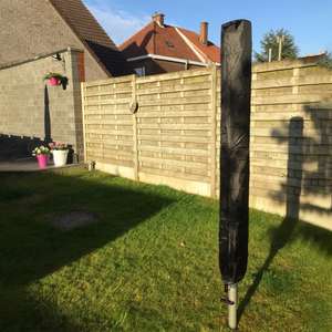 Housse de protection pour porte-vêtements d'extérieur en tissu Oxford, 30x30x168cm, anti-poussière, imperméable, pour type sur pied de jardin - Product Image 4