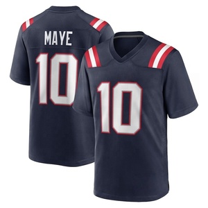 Jersey de Fútbol Americano Bordado al por Mayor de los New England Patriots, Color Azul Marino # 10 Drake Maye # 0 Gonzalez # Uniforme de Fútbol Americano de Tom Brady Número 12 - Product Image 2