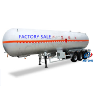 Dimensions des camions-citernes et semi-remorques à 3 essieux et 4 essieux pour l'azote liquide et le GPL à vendre à Dubaï et au Maroc