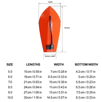 Planche de plongée en polyuréthane Runze pour la pêche en bateau en mer, séparateur d'eau, planche latérale pour la pêche au maquereau espagnol