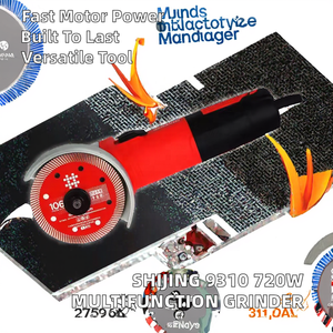 Smerigliatrice Angolare Shijing 9310 720W M10 Utensile Elettrico per Taglio e Levigatura con Interruttore a Grilletto Disco da 100mm - Product Image 2