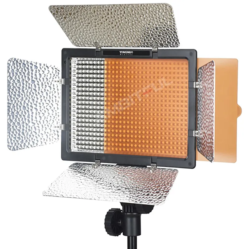 Yongnuo yn600l yn600 luz de led, painel de luz de vídeo com temperatura ajustável da cor 3200k-5500k, iluminação de estúdio fotográfico