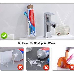 Fundas de silicona con forma de trasero de perro para dispensador de pasta dental, tapón antisalpicaduras para tubo de pasta dental, cabezal exprimidor, gadgets divertidos - Product Image 4