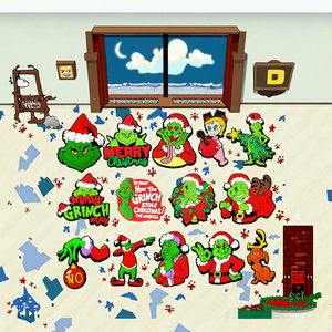 Breloques de chaussures en PVC et silicone, motif <span class=keywords><strong>Grinch</strong></span> de Noël, accessoires de décoration pour chaussures, cadeau pour enfants, breloques de chaussures détachables - Product Image 2