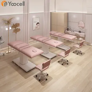 Yoocell 저렴한 럭셔리 스파 3 전동기 핑크 뷰티 마사지 테이블 마사지 침대