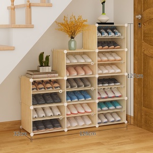 BRIAN & DANY Giá Để Giày Đa Năng Giá Trưng Bày Cửa Hàng Giày Nam Nữ Tủ Giày Tiết Kiệm Không Gian Bằng Nhựa Có Cửa Trong Suốt - Product Image 4