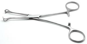 Pinzas para Tejidos Babcock de 6.4 Pulgadas, Acero Inoxidable, Instrumentos Quirúrgicos Manuales Veterinarios e Intestinales - Product Image 3