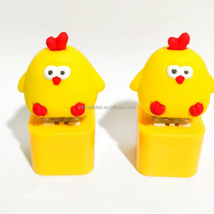 Porte-clés LED Sonore en Forme de Poulet Adorable, Pendentif Mignon pour Sac à Dos, Jouet Cadeau pour Enfants - Product Image 6