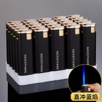 Briquet à gaz rechargeable en plastique moderne noir avec logo personnalisé, flamme, vente en gros, impression UV couleur, Briquet Feuerzeug