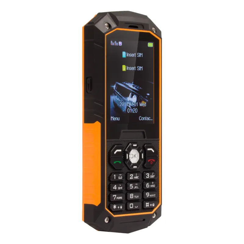 UNIWA S8 2.4 סנטימטרים מסך הכפול SIM כרטיס IP68 מחוספס תכונת טלפון