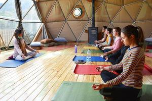 Tienda transparente de lujo para exteriores, carpa de techo de tragaluz, 10m, 15m de diámetro, gran <span class=keywords><strong>estudio</strong></span> de <span class=keywords><strong>yoga</strong></span> - Product Image 6