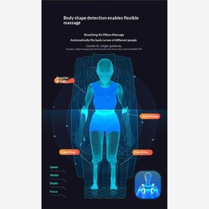 Modern Luxury Massage Chair Automatic Zero Gravity SL Type Guide Rail Musical Function for Home Use Waist Legs Foot <b>Massager</b> - Product Image 3
