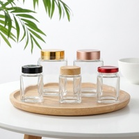 Offre Spéciale : Contenant en Verre Transparent avec Couvercle en Plastique – Emballage en Gros pour Mini Bonbons, Desserts, Miel et Sauces