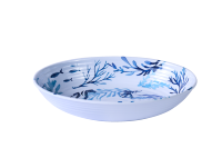 Vaisselle en mélamine à surface texturée, motif vie marine, compatible lave-vaisselle, idéale pour les fêtes, mariages en bord de mer, dîners en famille, événements au bord de la piscine