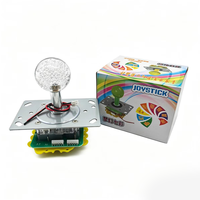 Manette de jeu d'arcade en métal à LED lumineuses et 7 couleurs changeantes, accessoire de contrôle de direction pour machine à griffes