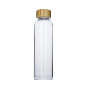 Botol silikon pelindung air, botol silikon pelindung air kaca borosilikat aman, bebas Bpa, kelas atas 550ml