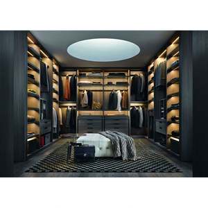 <b>Wardrobe</b> Bedroom Furniture <b>Storage</b> Organizer <b>Wardrobes</b> <b>Storage</b> <b>Shelves</b> Bedroom Closets Glass Door Wooden Custom Luxury Wood - Product Image 2