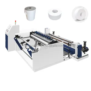 Automatische Jumbo Ambachtelijke Papier Snijmachine Kraftpapier Roll Terugspoelen Snijmachine Prijs FQJ-1800Paper Snijmachine