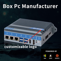 Ipctech Din Rail PC Fanless Industrial Mini Pc Box Computadora integrada con J1900/J6414/I3/I5/I7(4/6/7/8/10th)