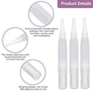 2ml 4ml 6ml High Quality Plastic Empty Custom Logo Screen Printed Custom Color Skin Care Nail Cuticle Oil Packaging Twist <b>Pen</b> - Product Image 4