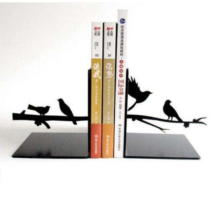 Книжные концы с милыми птицами, украшение для книжной полки, металлическая подставка для книг