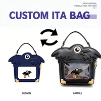 Sac Ita personnalisé sur le thème d'Halloween, en forme de chauve-souris verte, fabricant de sacs à main de luxe pour femmes en cuir PU, sacs à main de créateurs pour femmes