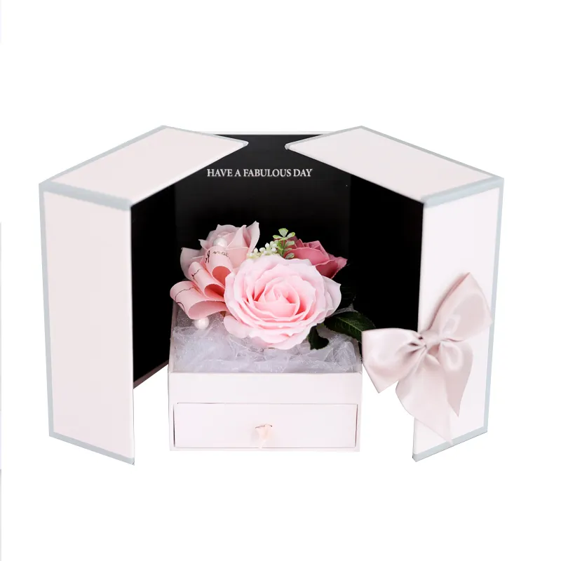 Rose Flower Soap Gift Set Rosas De Jabon Valentine Day Soap Flower Gift