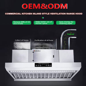 Campana extractora de <span class=keywords><strong>chimenea</strong></span> comercial de acero inoxidable con precipitador electrostático ESP para cocina de Hotel - Product Image 2