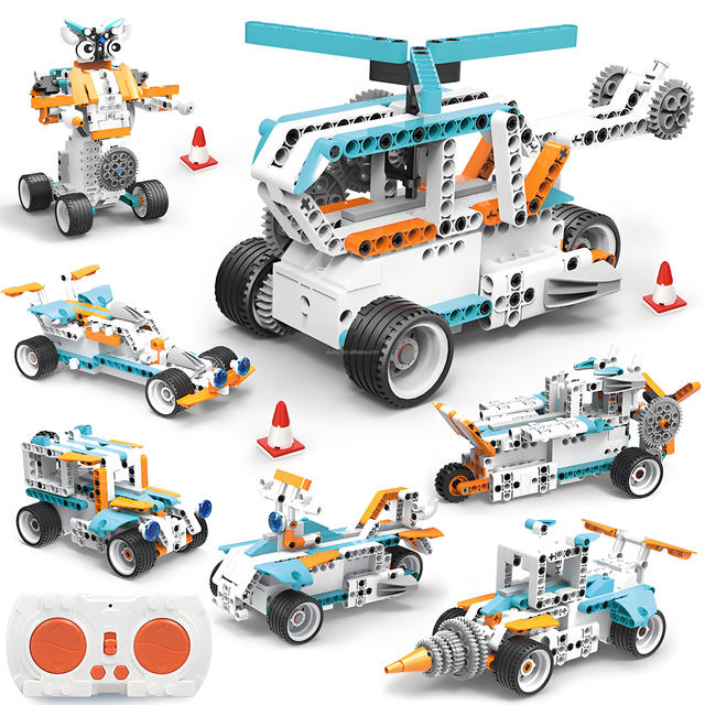 STEM Robotics Building Blocks APP Programming Remote Control Robot Kit Educational Coding Toy OEM ODM Custom Logo Packaging