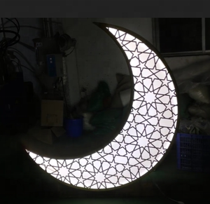 Luce Decorativa per Ramadan, Illuminazione a <span class=keywords><strong>Mezzaluna</strong></span> LED per Esterni, Decorazione Festiva Musulmana Islamica Mubarak - Product Image 1