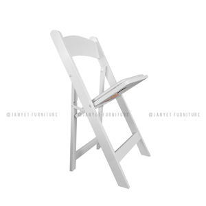 <span class=keywords><strong>Location</strong></span> de banquets de <span class=keywords><strong>mariage</strong></span> en vogue Chaises pliantes de jardin blanches à Wimbledon pour événements - Product Image 2