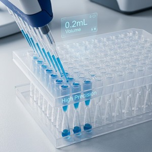Demi-jupe 0.2ml transparent 96 plaque PCR - Product Image 1
