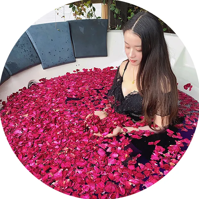 En gros naturel séché pétales de rose rouge pour bain mélange petits pétales de rose fleur biodégradable confettis pour mariage