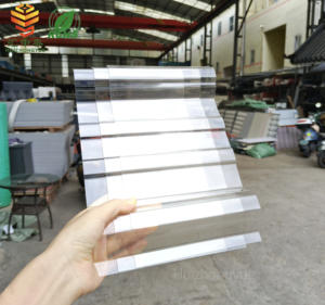 स्पष्ट सूर्य की चादरें पीसी को चमकी प्लास्टिक पैनल पारदर्शी नालीदार ठोस पॉलीकार्बोनेट शीट छत के लिए पारदर्शी ठोस पॉली कार्बोनेट शीट - Product Image 2