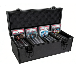 Boîte <span class=keywords><strong>de</strong></span> rangement pour cartes à collectionner à 4 rangées, boîte pour cartes PSA, capacité <span class=keywords><strong>de</strong></span> 48+ cartes <span class=keywords><strong>de</strong></span> sport classées - Product Image 1