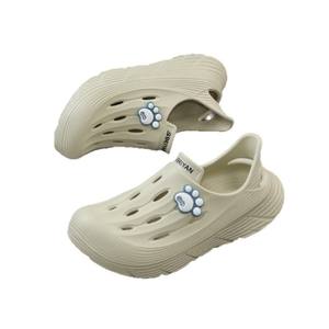 Chaussures d'eau pour hommes Seiyan, semelles épaisses, antidérapantes, chaussures de sport de plage et d'extérieur, motif animal, beige, kaki, blanc, noir - Product Image 1