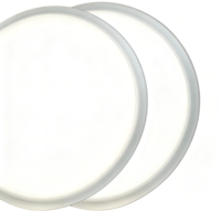 Plafonnier LED rond, structure prismatique anti-éblouissement, CCT 3500-5000K