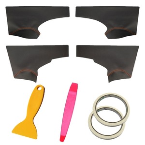 Microfiber Leather <b>Door</b> Panel <b>Trim</b> Kit For 2008-2013 Honda Fit Second Generation Adhesive Installation Modification Upgrade - Product Image 4