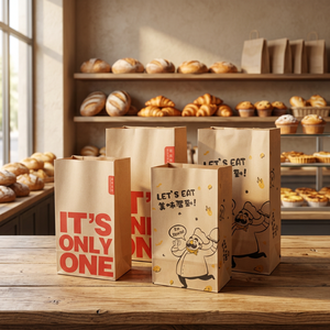 Custom Printed Durable Paper <b>Sandwich</b> Bag Eco-Friendly Food Grade Packaging for Takeaway - Product Image 1