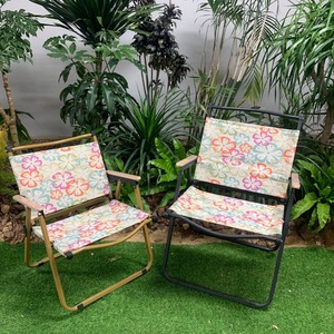 Ensemble de chaises pliantes en fer et table en bois massif pour l'extérieur, mobilier de jardin portable, équipement de <span class=keywords><strong>camping</strong></span> et de pêche - Product Image 3