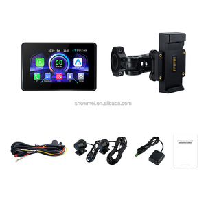 Écran d'affichage portable amovible de 5 pouces pour moto, sans fil, CarPlay, Android Auto, BT, DVR, navigation GPS pour moto, pour BMW - Product Image 1