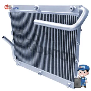 Harga grosir kualitas tinggi DH55 DH55-5 radiator tangki air DH55-7 nomor bagian 13D62000 untuk ekskavator Doosan Daewoo