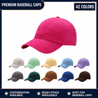 Gorra de Béisbol Personalizada al por Mayor con Logotipo, 100% Algodón Peinado Lavado, 6 Paneles, Sin Estructura, Ajustable, Estilo Dad Hat, en Stock para Venta al por Mayor