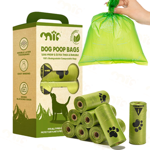 Adequate Stock Wholesale Customizable Logo Fully <b>Compostable</b> <b>Small</b> Animal Waste Roll Colourful Dog Poop Bags - Product Image 1